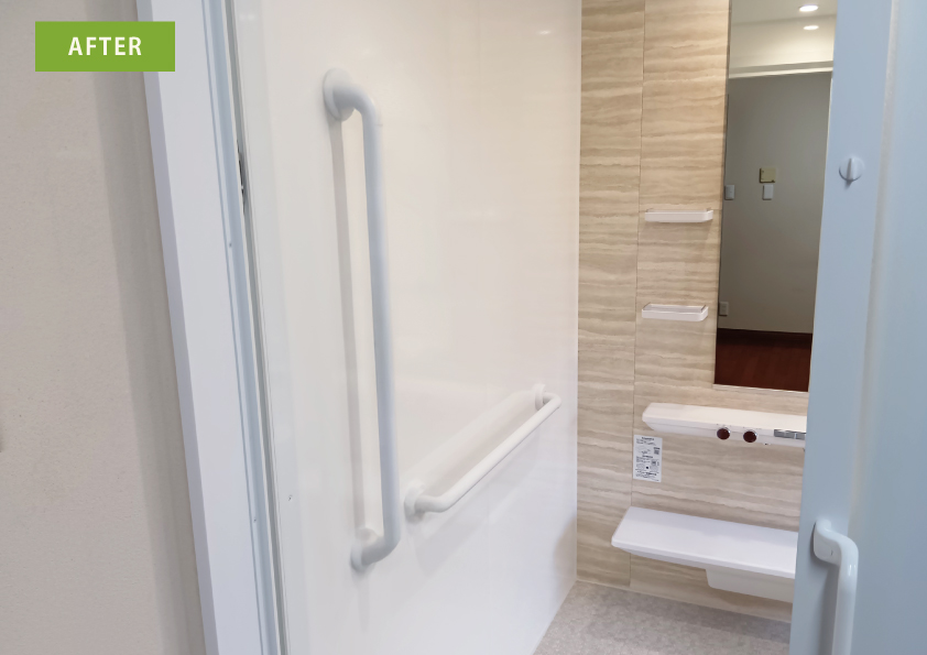 滑りにくく安全な浴室にしたい [浴室リフォーム／システムバス／シンラ]